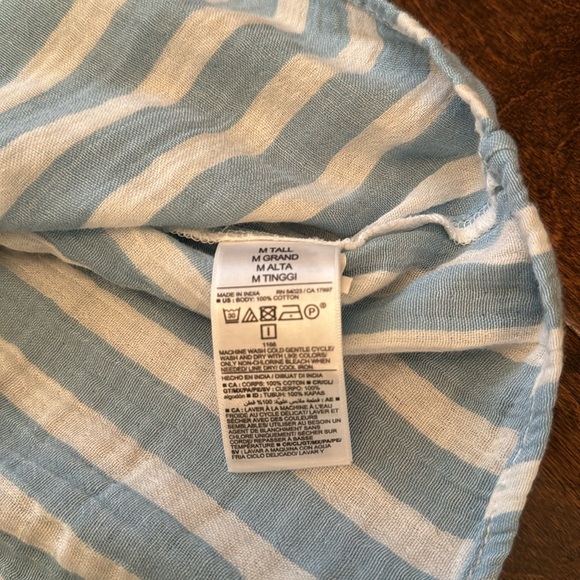 NWT Old Navy LLS STRIPED COTTON POPULIN MINI SWING DRESS - M tall - Picture 5 of 6